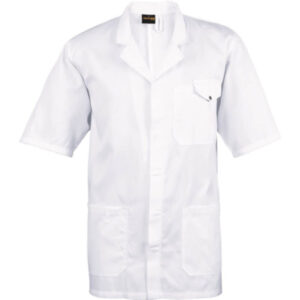 bellevue short lab coat