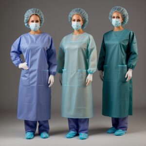 Reusable theatre Gowns green