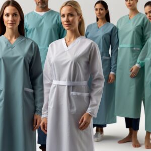 Reusable theatre Gowns green medium