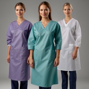 Reusable theatre Gowns green small
