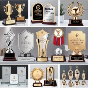 glass trophy award