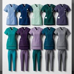 green medical scrubs
