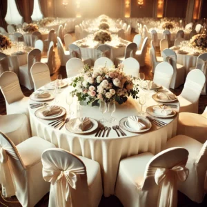 round table with round chairs