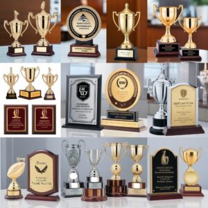 wooden trophy