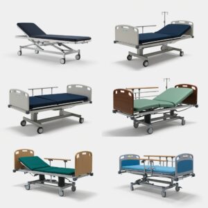 Examination table and bed