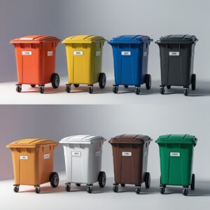 Large Capacity 360 Litre Wheelie Bin,