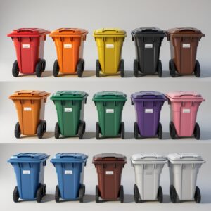 Practical 140L Wheelie Bin,