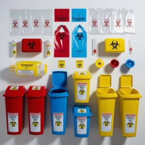 Wall-Mounted Sharps Cabinet - Clinical Setting