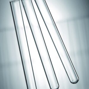 Scherf Test Tubes, 100 × 10 mm, Wall 0.4-0.5 mm, Boro 5.1 Glass, With Rim, Round Bottom, Pack of 100