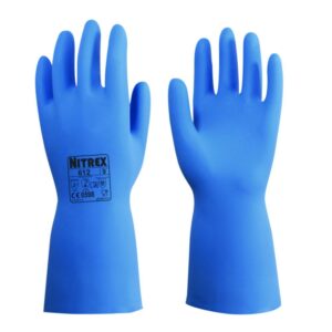 Chemical protective gloves Nitrex 612 M (8) nitrile, blue, pack of 10 pair