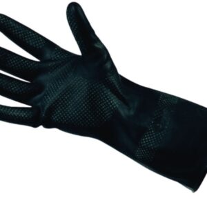EKASTU Chemical Protection Gloves Size 1010½ (XL) M2-PLUS, Cat.3, Polychloroprene, Black, Approx. 31 cm Long, Pair