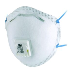 3M Comfort Particulate Matter Mask FFP2 NR D with Cool Flow Valve, Pack of 10