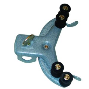 Buretten roller clamp steel, powder coated, with bosshead, for 1 burette