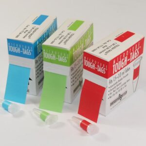 Heathrow Tough-Tags, 21x7mm, White Polyester for PCR Vials (Pack of 1500)