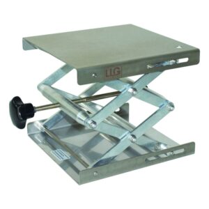 LLG Lab Jack 200x200 mm, Height Min 60 mm, Height Max 270 mm, Stainless Steel