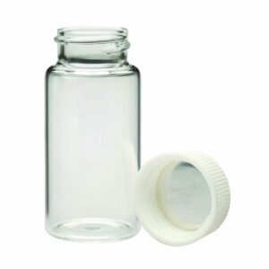 DWK Wheaton Liquid Scintillation Vial 20ml with Screw Cap 24-400 with Metal Foil Liner, Pack of 500 (986591)