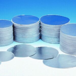 Korff AG Round Aluminium Disks – 130mm x 0.03mm, Pack of 1000