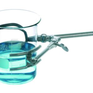 BOCHEM Retort Clamp 150 mm, 4 Prongs Type 1, 0120 mm, 18/10 Steel, Prongs with Silicone Coating