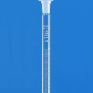 BRAND Graduated Test Tube 20 mL with PP Stopper, Borosilicate 3.3, White Graduation (17x200 mm)