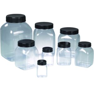 Bürkle Wide-Mouth Tin Square 300 ml, PVC, with Lid