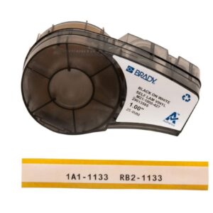 Brady High Performance Labels, White Vinyl B-427, M211000-427 25.40 mm x 4.2 m Roll