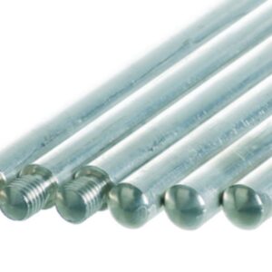 BOCHEM Support Rod, Steel, Galvanized, 12mm O.D., M10 Thread, Length 500mm