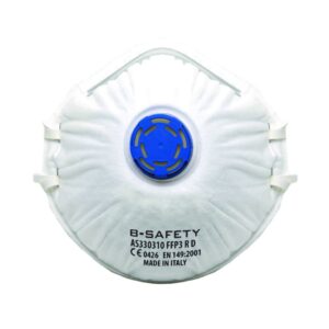 B-Safety Respirator Masks Pure Breath FFP3, with Valve, Filter Class P3, Pack of 10