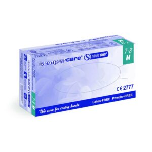 Semperit Sempercare Nitrile Skin² Lavender-Blue Powder-Free Gloves, Size S (6–7), Pack of 200