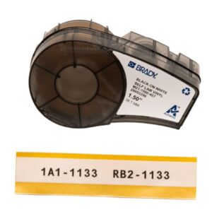 Brady High Performance Labels, White Vinyl B-427, M211500-427 38.10 mm x 4.2 m Roll