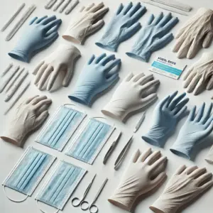 Unigloves Red Pearl Nitrile Gloves Size L – Powder-Free, Non-Sterile, Rolling Edges, Micro-Roughened Finger Tips (Pack of 100)​