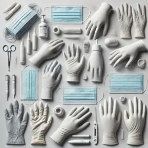 Ansell Touch N Tuff Blue Size S (6½-7) Nitrile Disposable Gloves 300mm Pack of 100