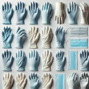 Ansell Gloves HyFlex Size 7, Blue FORTIX Nitrile Foam Coating, Cord Waistband, Length 200-248mm, Pack of 12 Pairs