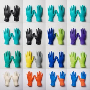 Ansell Universal Plus Size 8½-9 Gloves Length 305 mm Yellow - Pair