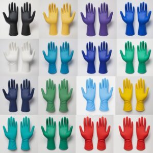 Honeywell KCL Dermatril P 743 Disposable Gloves – Size 10, Blue, Powder-Free, 280mm, strength 0.2mm, EN 388 & EN 374, cat. III Certified (Pack of 50)