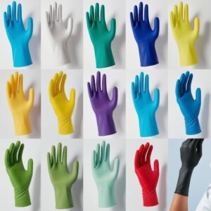 Ansell Micro-Touch Nitra Tex Size L (8½-9) Nitrile Gloves Powder-Free Blue 240mm - Pack of 100
