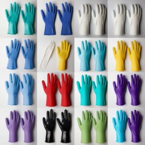 Honeywell KCL Dermatril P 743 Disposable Gloves – Size 9, Blue, Powder-Free, 280mm, str. 0.2mm EN 388 & EN 374, Kat. III,Certified (Pack of 50)