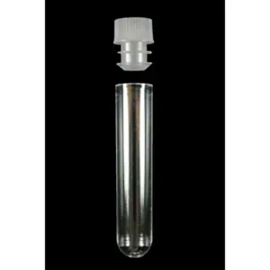 Test Tube, Glass, With Cap 12mm x 75mm