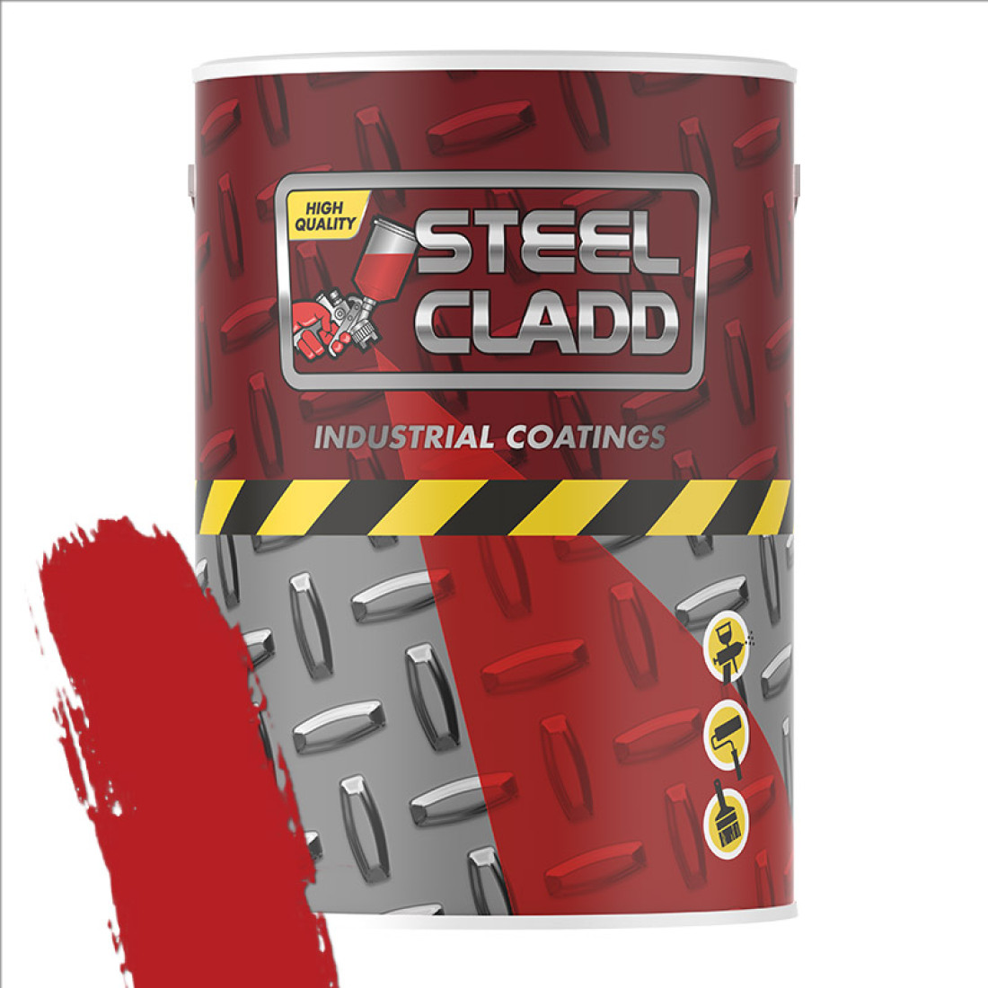 Steel Cladd Roadmarking Red 5L