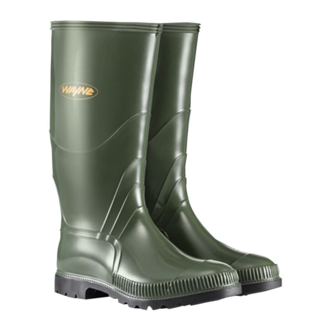 Wayne Gumboots Mens Olive/Black F1090 Size 12
