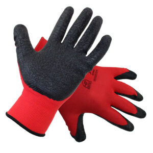 Glove Safety Latex Palm Coated Crinkle Size 9