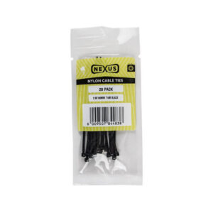 Nexus Cable Ties T18R 2.5Mmx100Mm White 20 Pack