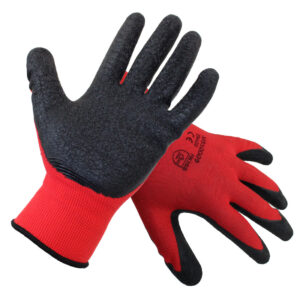 Glove Safety Latex Palm Coated Crinkle Size 10