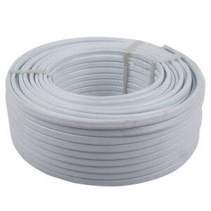 Cable Flat 2 Core + Earth White 20M 2.5Mm